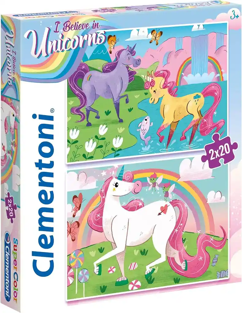 Rompecabezas De 20 Piezas Unicornios Para Niños Pequeños