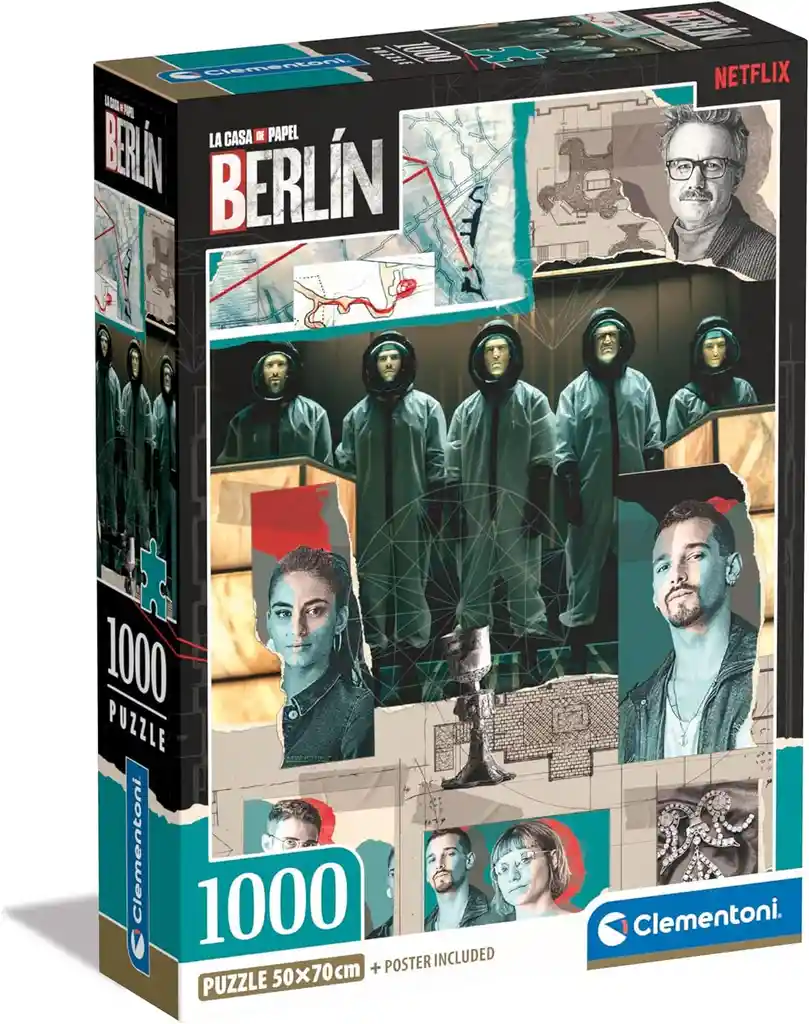 Rompecabezas Adultos De 1000 Piezas La Casa De Papel Berlín