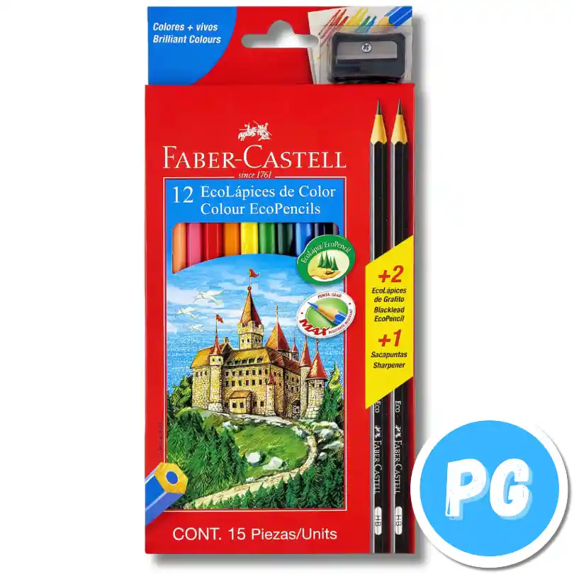 Caja Color Faber Castell X12 Unipunta