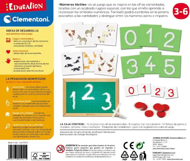 Juego Didáctico Nùmeros Táctiles Tablero Montessori Niños Agregar A Favoritos