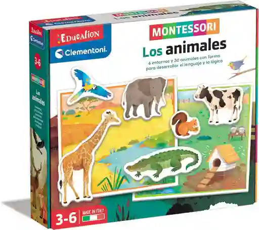 Juego Didáctico Descubre Los Animales Montessori Para Niños