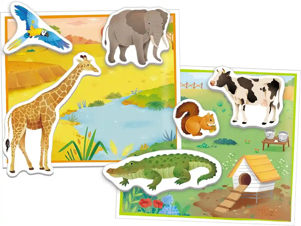 Juego Didáctico Descubre Los Animales Montessori Para Niños