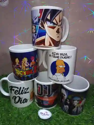 Pocillo Mug Feliz Dia Personajes Masculinos