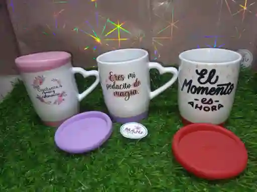 Pocillo Mug Fino Con Mensaje Unisex
