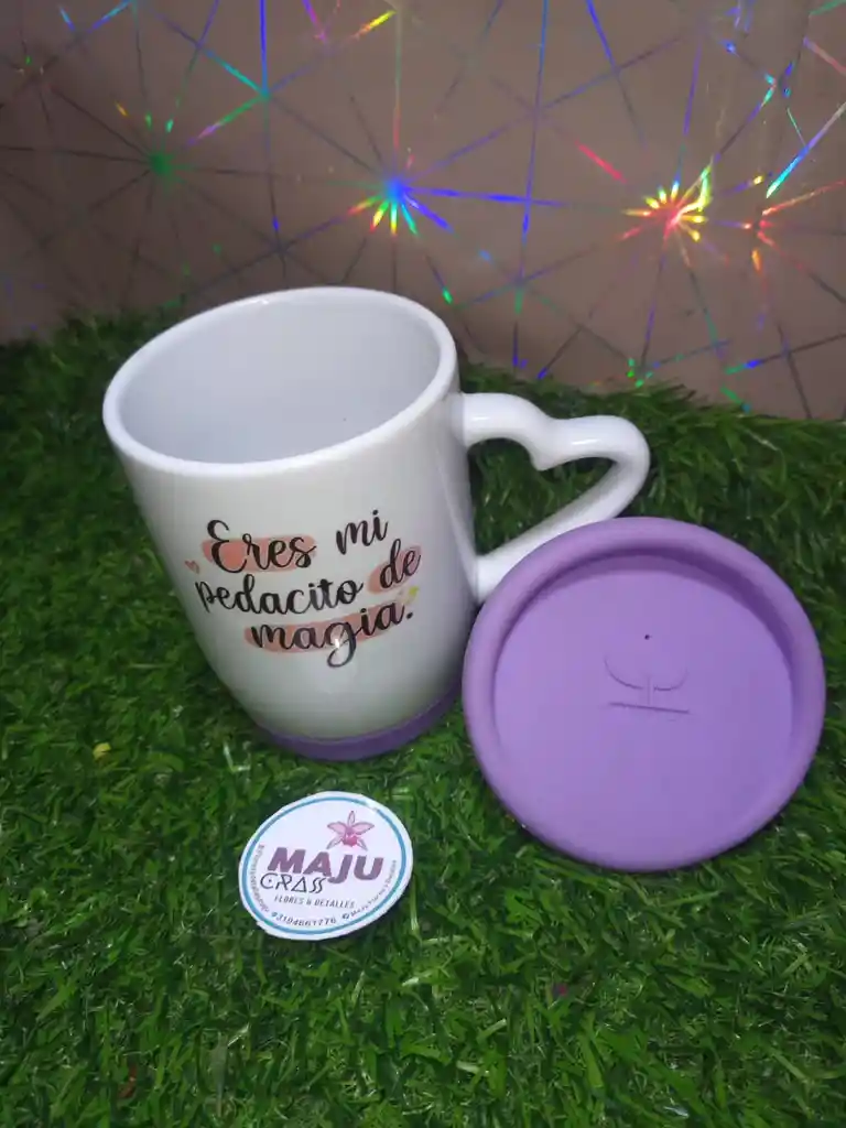 Pocillo Mug Fino Con Mensaje Unisex