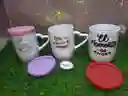 Pocillo Mug Fino Con Mensaje Unisex