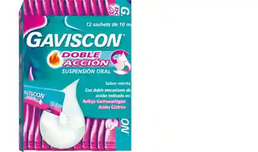 Gaviscon Doble Accion Caj X 12 Sachets De 10ml