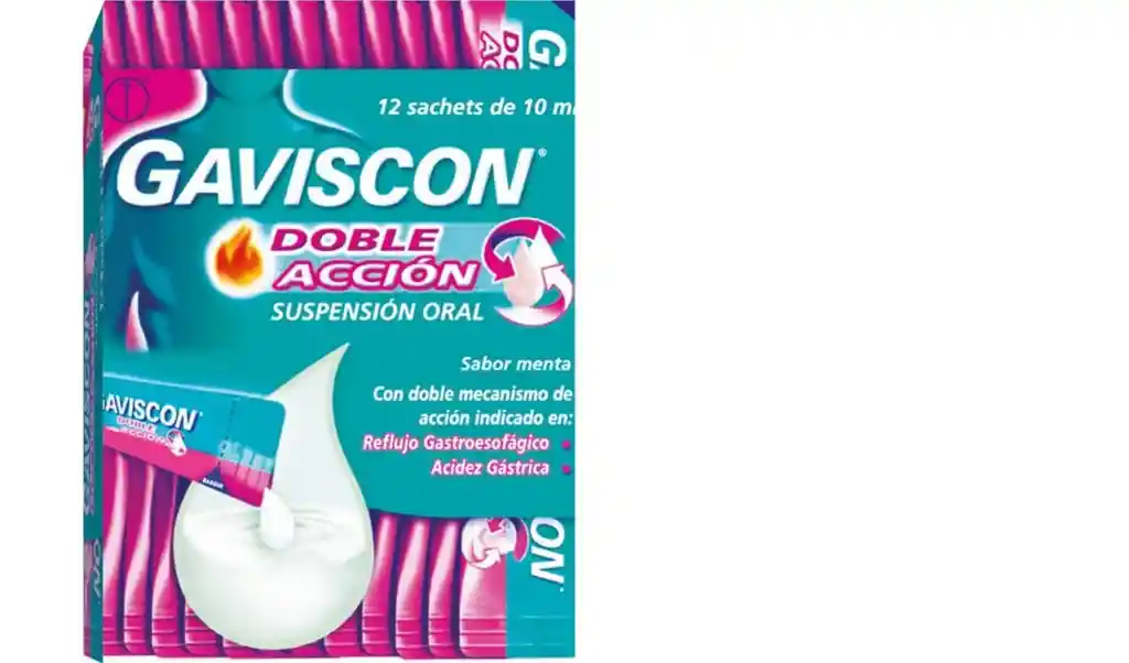 Gaviscon Doble Accion Caj X 12 Sachets De 10ml