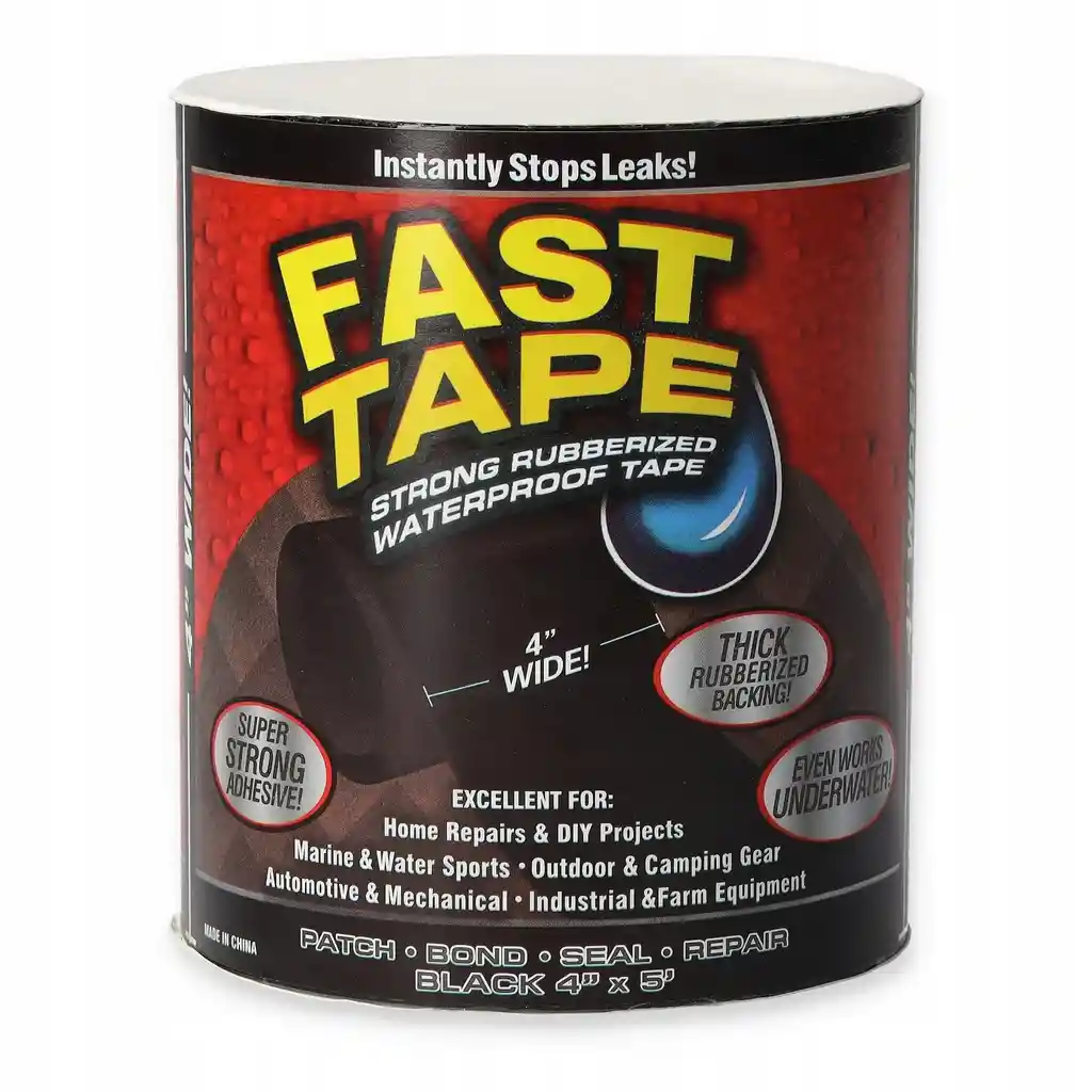 Cinta Impermeable De Goma Fuerte Fast Tape (negro)