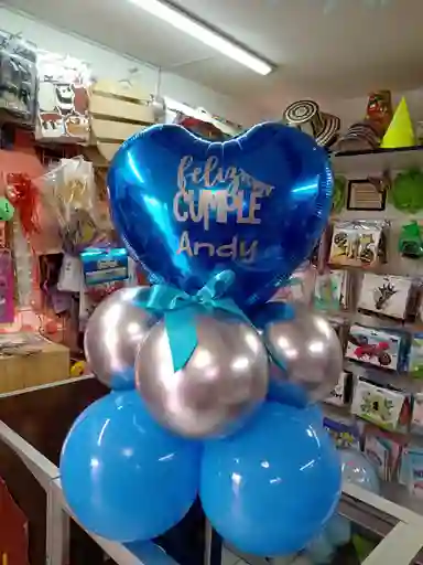 Arreglo De Globos Feliz Cumpleaños