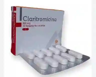 Claritromicina 500 Mg Caja X 10 Tabletas