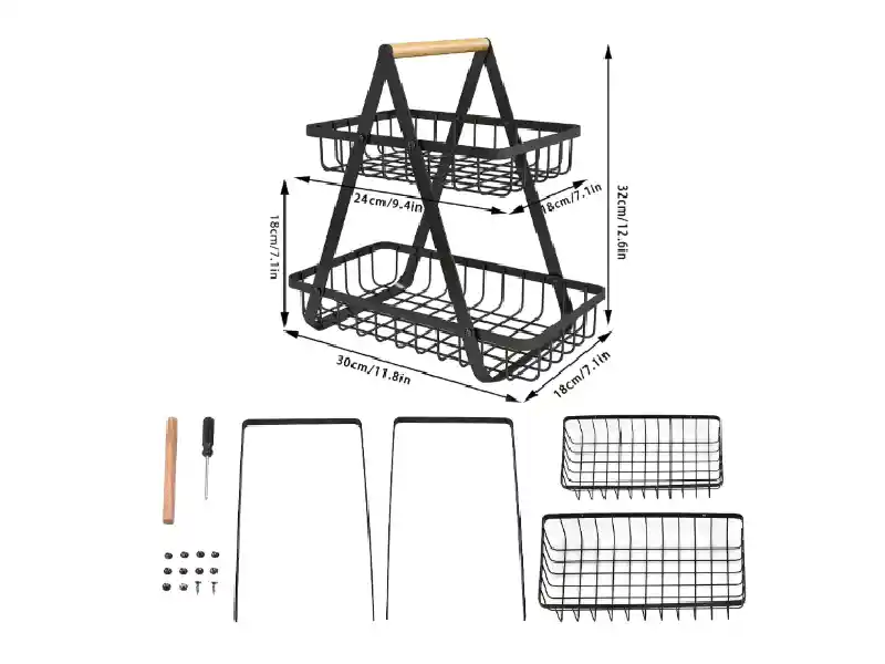 Organizador De Frutas 2 Niveles