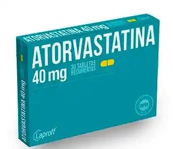 Atorvastatina 40 Mg X Sobre 10 Tabletas Recubiertas