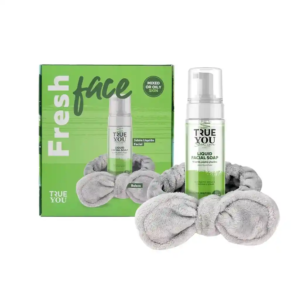 Kit Facial Fresh Face Verde True You 2 Unidades