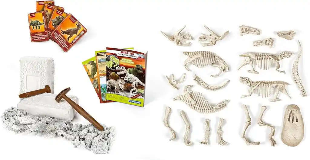 Juego Excavar Fósil De Dinosaurio Triceratops Para Niños