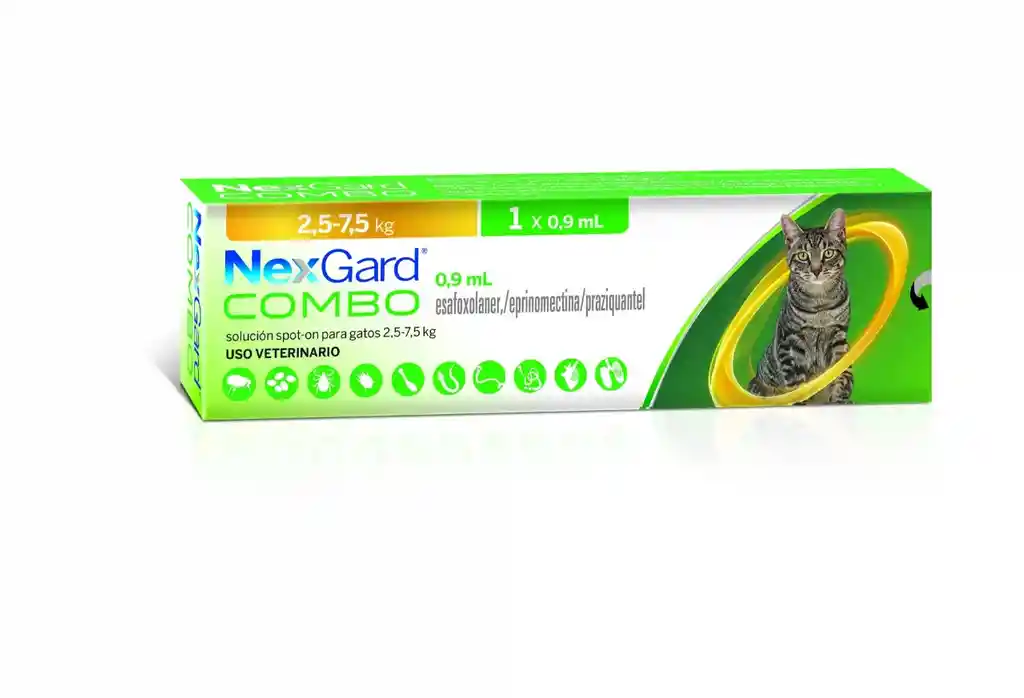 Nexgard Gato 2.5 A 7.5 Kg Antipulgas Desparasitante