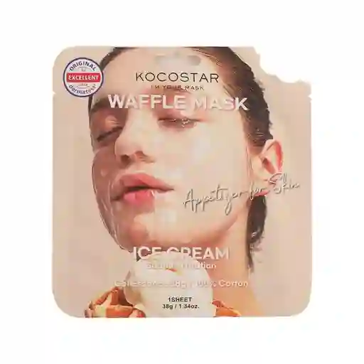 Mascarilla De Velo Kocostar Facial Waffle Ice Cream 40g