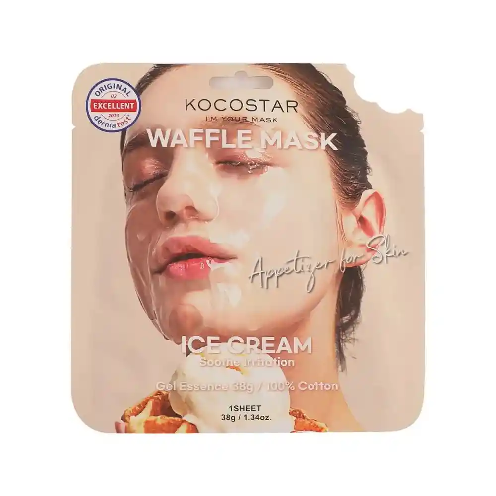 Mascarilla De Velo Kocostar Facial Waffle Ice Cream 40g