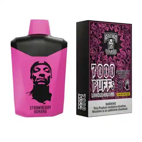 Vaporizador Snoop Dogg Death Row 7000puffs Vapo - Strawberry Banana