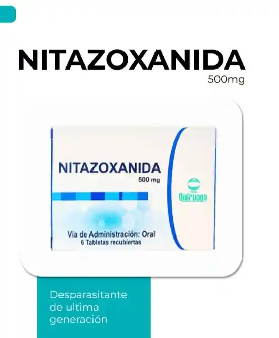 Nitazoxanida 500 Mg X 6 Tabs