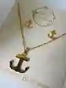 Collar Y Topitos Dorados