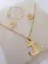 Collar Y Topitos Dorados