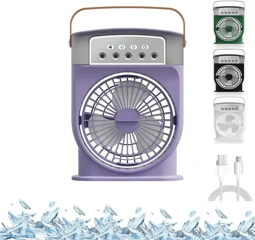 Ventilador Portátil Enfriador De Aire Hielo Refigeracion