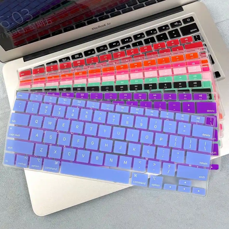 Protector De Teclado Para Macbook New Pro (morado)