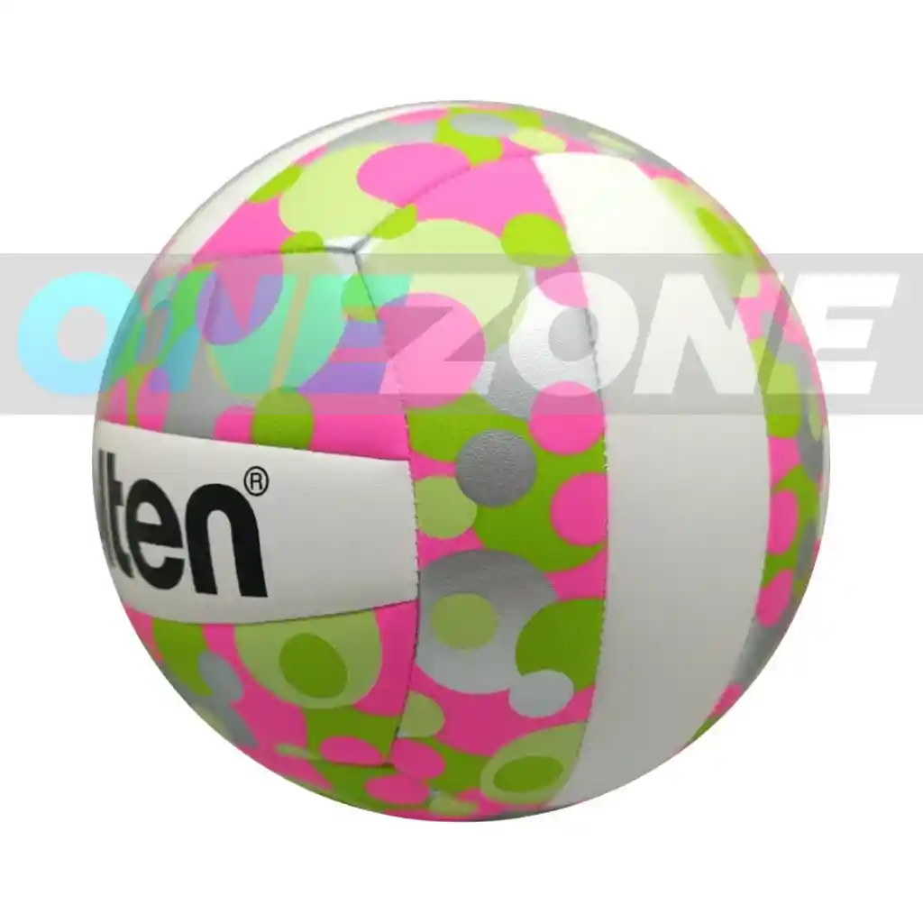 Balón De Voleyplaya Molten - Ms500 Dots/ Rosado-verde