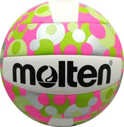 Balón De Voleyplaya Molten - Ms500 Dots/ Rosado-verde