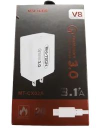 Cargador Mai-tech V8 Carga Rapida. 20w