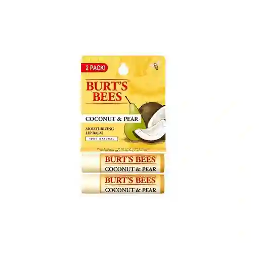 Bálsamo Labial Coco Pera Pack X2 Burt's Bees 4.25gr