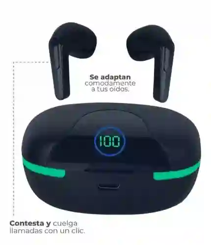 Audifonos Inalambricos Con Estuche De Carga Kr-700 Bluetooth Karler Bass