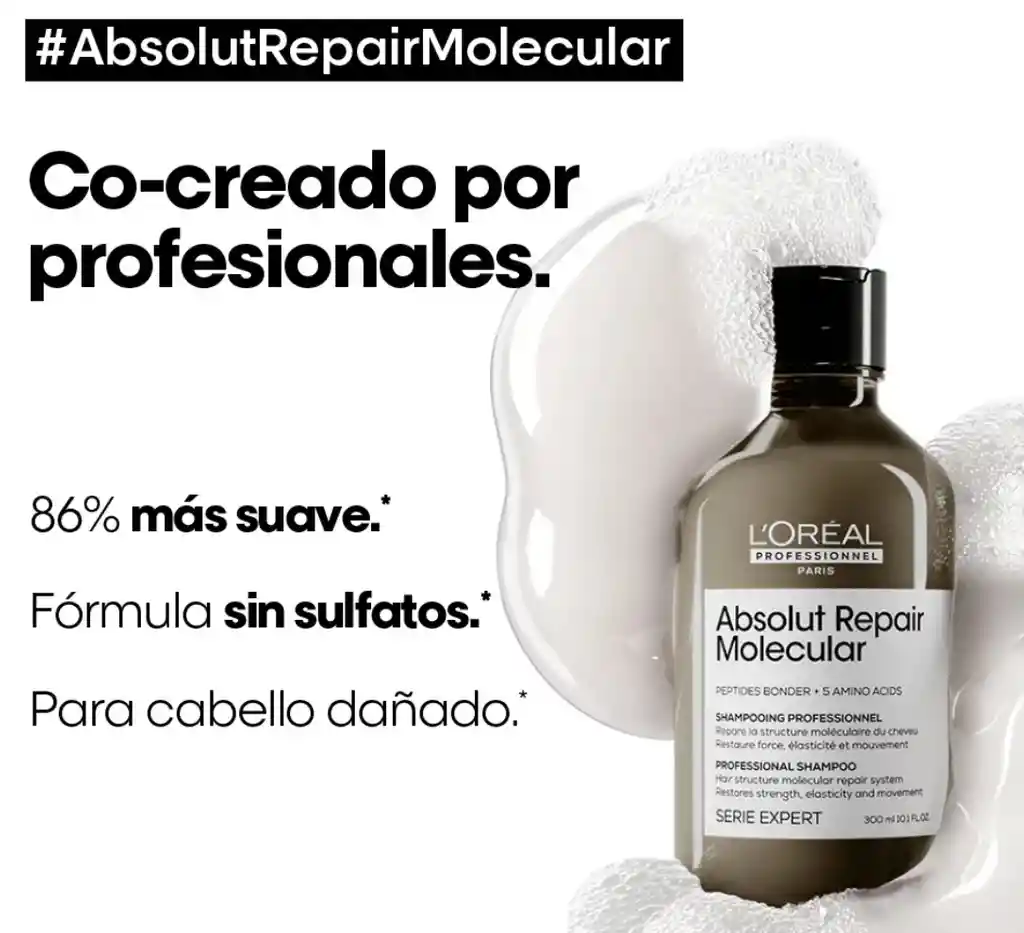 Shampoo Absolut Repair Molecular L’oréal Serie Expert 300ml