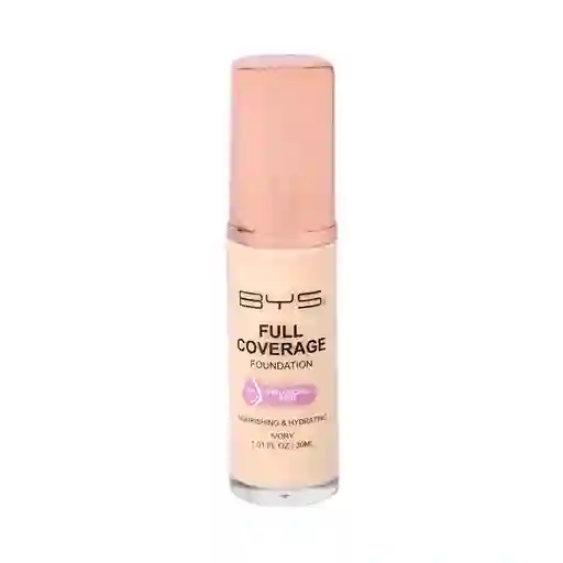 Base Liquida Bys Full Coverage Ácido Hialurónico Ivory 30 Ml