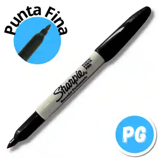 Marcador Sharpie Punta Fina Negro