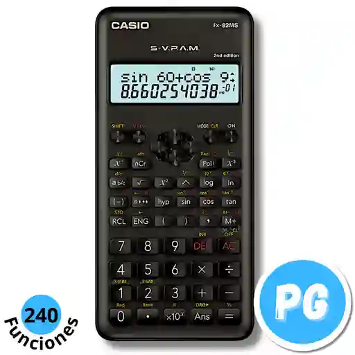 Calculadora Casio Cientifica 240 Funciones 350ms Bateria De Reloj