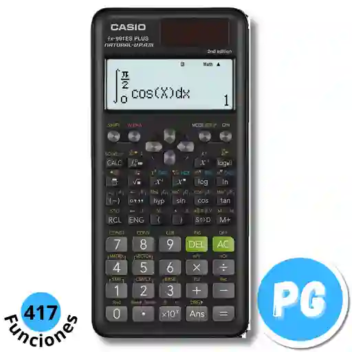 Casio Calculadora 570 Es Plus 417 Funciones Bateria Aaa