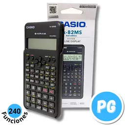 Casio Calculadora Cientifica Fx82ms 240 Funciones Bateria Aaa