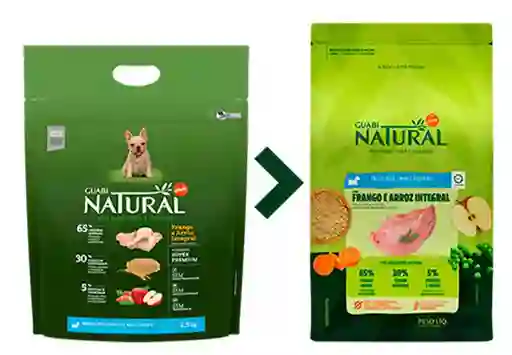 Guabi Natural Alimento Para Cachorros Razas Mini Y Pequeña 2,5 Kg