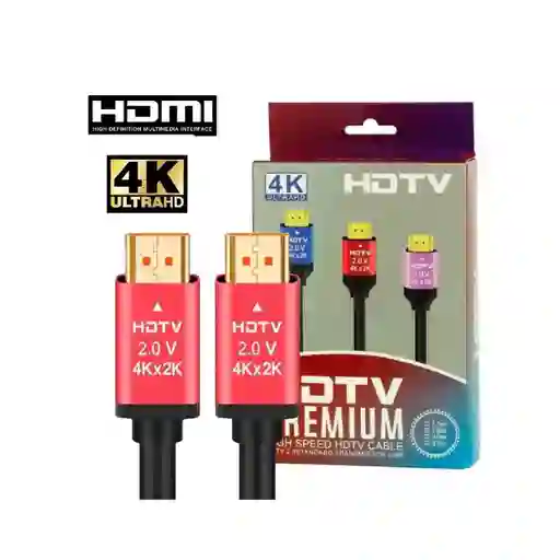 Cable Hdtv/hdmi 4k / 2k Alta Definición De 1.5 Metros