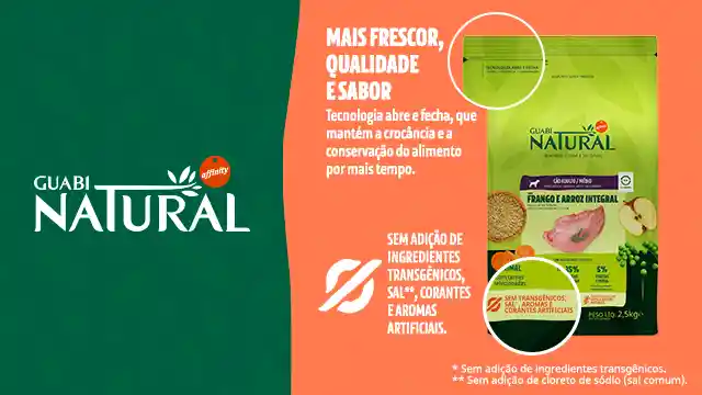 Guabi Natural Frango Perro Raz Mediana 2,5 Kg