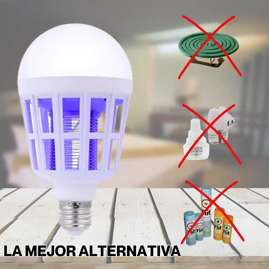 Bombillo Led Mata Zancudos Insectos