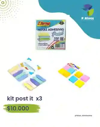 Kit Post It X3