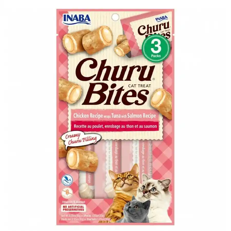 Churu Bites Gato Atun Salmon X3 30 Gr