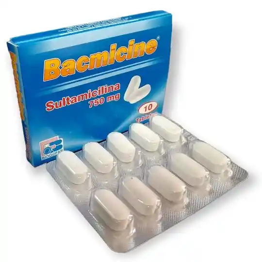 Sultamicilina 750 Mg Caja X 10 Tabletas (bacmicine)