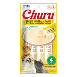 Churu Gato Pollo Queso Paquete X4 56 Gr