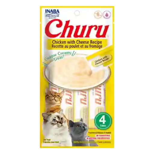 Churu Gato Pollo Queso Paquete X4 56 Gr