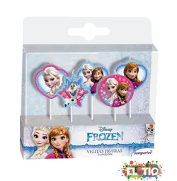 Velas Figuras De Frozen X 5 Und