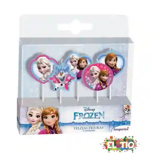Vela Figuras De Frozen X 5 Und